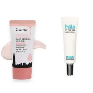 끈적임없는 라이트 톤업 선크림 SPF50+ 프로스킨 아이 에센스