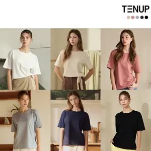 여성 퓨어 코튼 100 튜블러 티셔츠 6종