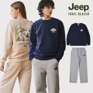 지프 JEEP 26SS 최신상 트레일블레이저 맨투맨+팬츠 총 2종 세트 남녀공용