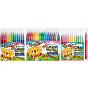 지구 노마르지 사인펜 12색/16색/24색/잘 마르지않는