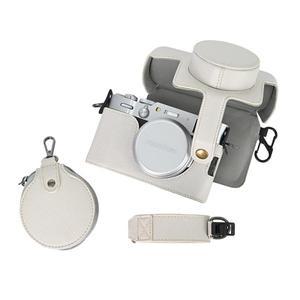 호환 어깨 끈이 달린 Fujifilm X100VI 카메라 가방용 고급 Pu 가죽 케이스