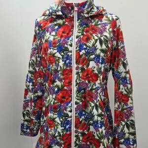 [루이까스텔]여성용 흩겹롱기장 플라워패턴여성점퍼