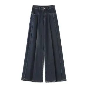 포뇨 팬츠 여성 롱 봄 하이웨스트 슬랙스 통바지 와이드 슬림핏 A라인 OPH1