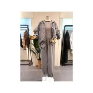 [하프클럽/미스칸트]  KESTPA03GR 박시 집업 트레이닝세트 그레이