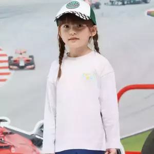 [팬콧키즈] 컬러레터링 오버핏 롱슬리브(LIGHT VIOLET)