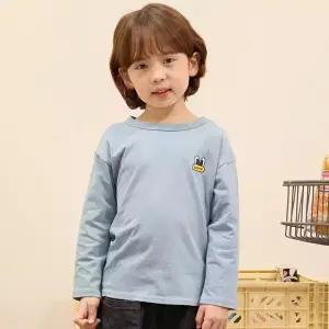 [팬콧키즈] 팝아이즈  소프트 데일리 롱슬리브(DUST BLUE)