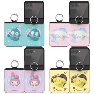 산리오 3D팝 맥세이프 오토힌지 핑거링 카드 범퍼 케이스 갤럭시Z플립7 헬로키티 쿠로미