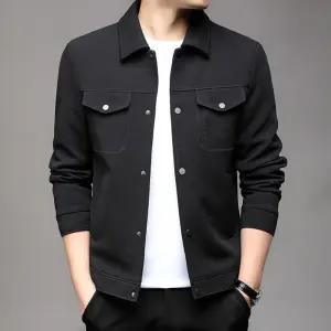 블랙 남성 캐주얼 자켓 가디건 바람막이 점퍼 봄가을 기능성 아우터 M스포3