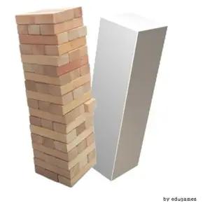 무지원목블럭54P 나무쌓기 보드게임 boardgame