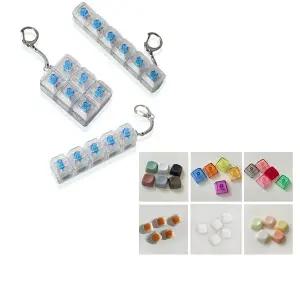LED 키캡 키링 청축 키보드 키보드키링 열쇠고리 클리커 DIY 5구 6구