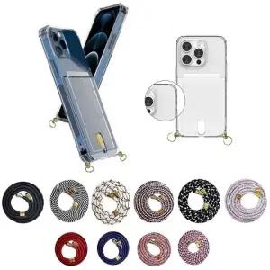 BM1 갤럭시 S26플러스 케이스 SM-S947N 투명 카드 컬러 목걸이 넥스트랩 실리콘 젤리