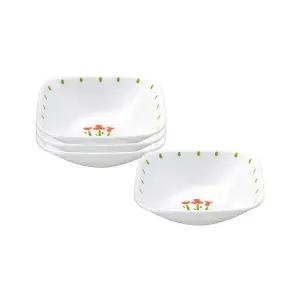 [코렐]루즈트리오 사각개인접시 4P 세트