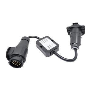 6-24V 유럽  13핀에서 미국 7핀 자동차 어댑터 트레일러 하네스 라이트 컨버터 커넥터 액세서리