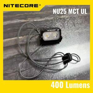 헤드램프 NITECORE 러닝 라이트 NU25 MCT UL 2025 MCT 400 루멘 헤드 라이트 레드/화이트/하이 컬러 야외