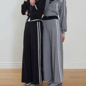 에고이스트 [BLUE LABEL] 레이스 트리밍 밴딩 팬츠 ES2OPT03 401423