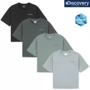 [디스커버리키즈](하남점)[정상가 59,000] 키즈 프레시벤트 경량 우븐 소매 포켓 트레이닝 반팔티셔츠 (...