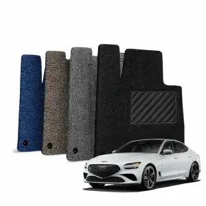 Brov 제네시스 G70 차량용 코일 카매트 1+2열 바닥 발판 자동차매트