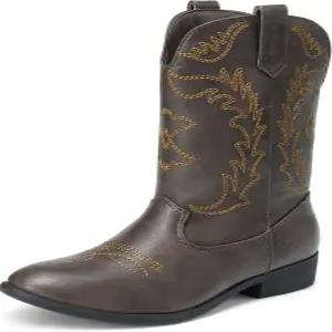 드림 페어 카우걸 카우보이 웨스턴 부츠 여아 미드 송아지 라이딩 슈즈 리틀 키드/빅 키드