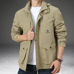 남성 숏야상 밀리터리 포켓 점퍼 아웃도어 자켓 간절기 바람막이 가을 집업 남자 누빔