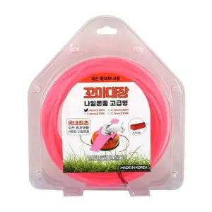 [콩심팥심]예초기나일론줄 2.4mm X 70m 예초기 나이론줄 형 꼬마대장정품