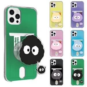 갤럭시 S26 S25 S24 S23 S22 S21 플러스 울트라 카드수납 케이스+그립 톡홀더 에어쿠션 몽몽라벨