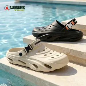 레저타임 남자 슬리퍼 남성 샌들 스포츠 여름 아쿠아샌들 사무실 회사 집 푹신 바캉스 벨크로 코지