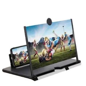 스마트폰 확대 스크린 핸드폰 확대경 10 in 거치대 돋보기 휴대폰