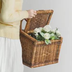 자연소재 라탄 소풍 캠핑 야외 피크닉바구니 소 라탄바구니 피크닉바구니