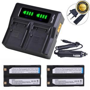 DuraPro 54344 GPS 배터리 및 LED 고속 듀얼 충전기 트림블 57005800R6R7R8TSC1 수신기 2600mAh