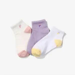 [보리보리/휠라 키즈]키즈 3매입 F로고 발목양말 (FK3SCF6370X_OWH)