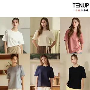 텐업 여성 퓨어코튼100 튜블러 티셔츠 6종
