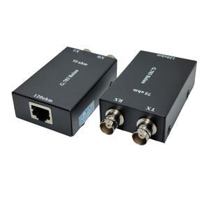 프리미엄 BNC - RJ45 미디어 컨버터 동축 이더넷 비디오 발룬 어댑터 ITU/CCITT G.703