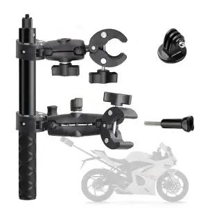 바이크 오토바이 자전거 카메라 POV 마운트 브래킷 셀카봉 거치대 고프로 13 12 11 인스타360 X4 X3 호환