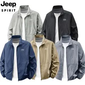 JEEP SPIRIT 남성 여름 바람막이 자켓 초경량 방풍 아우터 얇은 집업 점퍼