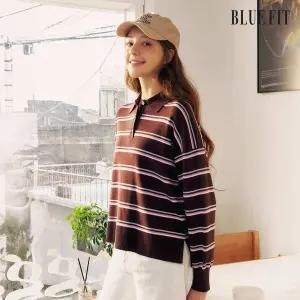 [론칭가 69,000원 2만원 ] 블루핏 멀티 스트라이프 니트