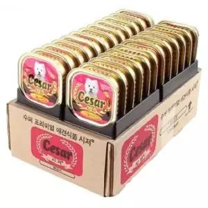 애견캔 강아지캔 통조림 시저 닭고기 100g 24ea