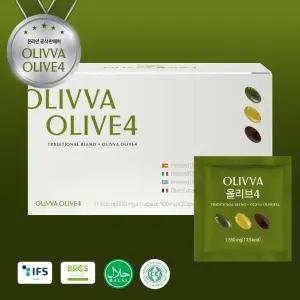 지중해 4개국 올리바 올리브4 냉압착 엑스트라버진 올리브 오일 72캡슐 24포 선물세트 1박스
