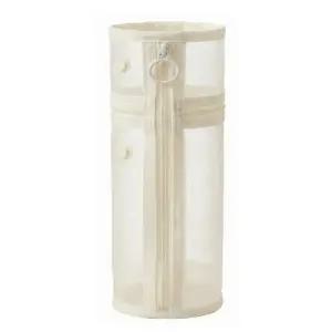 오피스템 대용량 메쉬 원통 스탠딩 필통 펜 파우치 케이스