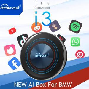 OTTOCAST i3 Carplay Ai Box 무선 어댑터 Android 13 QCM 6125 Play Store BMW MG Hyundai 용 Netflix Yout