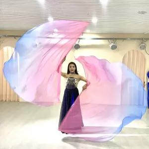 워십깃발 쉬폰예배깃발 교회공연깃발 응원깃발 그라데이션깃발 무용깃발