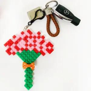 카네이션키링 꽃 감사의날 어버이날 스승의날 열쇠고리 DIY 만들기세트 미술