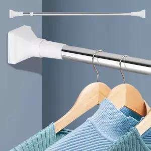 대형 강력 옷걸이봉 사각압축봉 길이조절봉 스텐 280