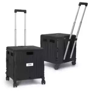 클리나(리빙) 폴딩 접이식 핸드 쇼핑카트 캠핑 학교 장바구니캐리어(덮개일체형+틸딩 기능) / 블랙 스타배