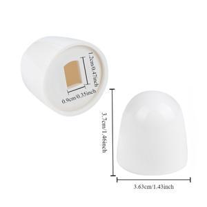 범용 변기 볼트 캡, 원형 플라스틱 푸시 온 커버, 쉬운 설치용 추가 와셔 포함, 4 개