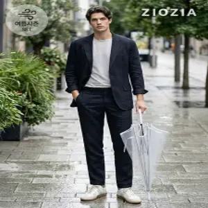 [지오지아]스탠다드 폴리 써커 다크네이비 셋업 수트 (AEE2KG1601_AEE2PP1601_DNV)