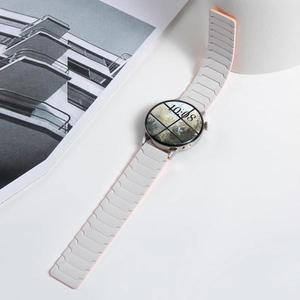 삼성 갤럭시 워치 7 6 5 4 클래식 액티브용 18mm 마그네틱 스트랩, 화웨이 46mm용 실리콘 밴드