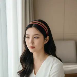 데일리 슬림 무광 헤어밴드 심플한 민자 머리띠 여성 머리장식
