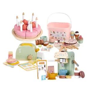 카페놀이 케이크 커피머신 원목장난감 6세 완구 쉐프 교육 언어발달 3살 부엌 4세 4살