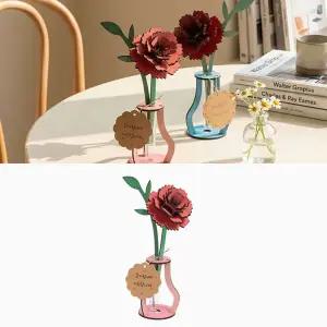 MDF 입체 카네이션 어버이날 스승의날 만들기 입체 블록 DIY 키트 (15개) 무료배송