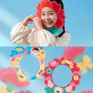 카네이션 펠트 이벤트 가면 만들기 어버이날 가정의날 스승의날 꽃 어린이 DIY 감사 선물 (15개) 배송비X